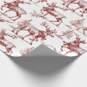 Papier Cadeau Vintage Red Christmas (Coin)