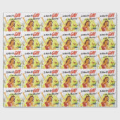 Papier Cadeau Vintage "Réveiller Gay" (Plat)