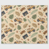 Papier Cadeau Vintage Road Trip Pattern (3) (Plat)