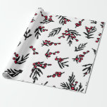 Papier Cadeau Vintage seamless pattern with hand drawn winter be<br><div class="desc">Vintage seamless pattern with hand drawn winter berry twigs. Ink drawing,   graphic style,   beautiful floral design element
abstract,  advent,  artwork,  home decor,  background,  berry,  botanical,  branch,  celebration,  christmas,  christmas eve,  christmas party,  december,  decoration,  design,  drawing,  element,  endless,  fabric,  festivevintage,  retro,  illustration, </div>
