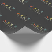 Papier Cadeau Vintage Snowboard Evolution Freestyle Snowboard (Coin)