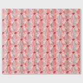 Papier Cadeau Vintage Style Cupid Doodles Valentine's Day (Plat)