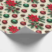 Papier Cadeau Vintage Style Retro Holiday Gift Wrap (Coin)