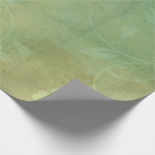 Papier Cadeau Vintage texture verte (Coin)