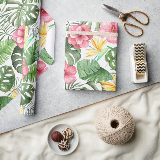 Papier Cadeau Vintage tropical (Artisanat)
