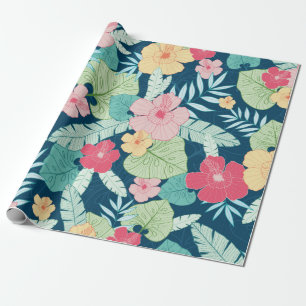 Papier Cadeau vintage tropical hawaïen sans couture motif 