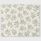 Papier Cadeau Vintage verdure Botanique (Plat)