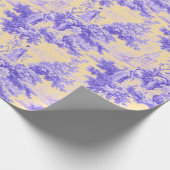 Papier Cadeau Vintage violet toile de joie (Coin)