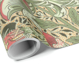 Papier Cadeau Vintage William Morris Corncockle Fleurs