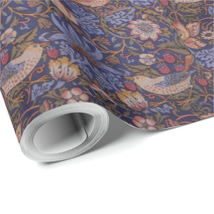 Papier Cadeau Vintage William Morris Fraise Thief Enveloppement 