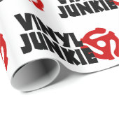 Papier Cadeau Vinyl Junkie (Coin rond)