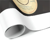 Papier Cadeau Vinyl Records Arrière - plan (Coin rond)