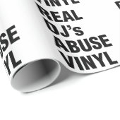 PAPIER CADEAU VINYLE DE L'ABUS DU VRAI DJ (Coin rond)