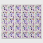 Papier Cadeau Violet (Plat)