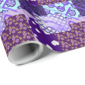 Papier Cadeau Violet (Coin rond)
