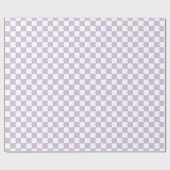 Papier Cadeau Violet à carreaux Rétro (Plat)
