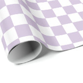 Papier Cadeau Violet à carreaux Rétro (Coin rond)