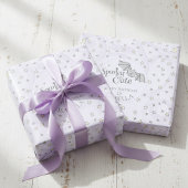 Papier Cadeau Violet Batty, Étoiles & Lunes Éffrayant mignon