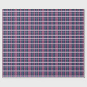 Papier Cadeau Violet bleu Plaid Tartan Motif vacances (Plat)