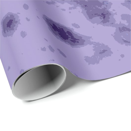Papier Cadeau Violet bleu violet abstrait motif en détresse (Coin rond)
