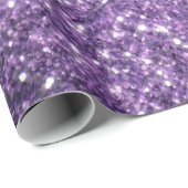 Papier cadeau violet brillant (Coin rond)
