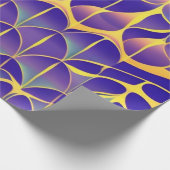 Papier Cadeau Violet, champ jaune (Coin)