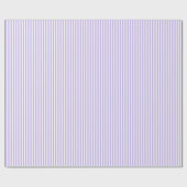 Papier Cadeau Violet Clair & Rayures Blanches (Plat)