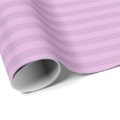 Papier Cadeau Violet Clair & Violet Gris Rayures (Coin rond)