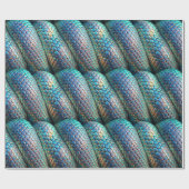 Papier Cadeau Violet de peau de serpent et ombre bleue (Plat)