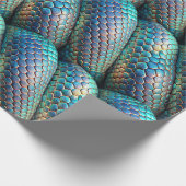 Papier Cadeau Violet de peau de serpent et ombre bleue (Coin)