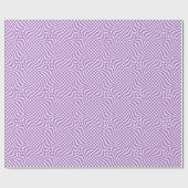Papier Cadeau Violet et blanc tendance déformée À damiers Motif (Plat)