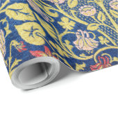 Papier Cadeau Violet et et Columbine, William Morris (Coin rond)