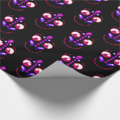 Papier Cadeau Violet et noir (Coin)