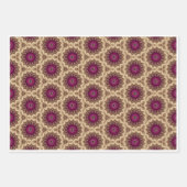 Papier cadeau violet et or. (Devant 2)