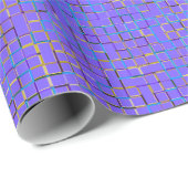 Papier Cadeau Violet et plus (Coin rond)