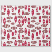 Papier Cadeau Violet Holey Ovals (Plat)