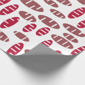 Papier Cadeau Violet Holey Ovals (Coin)