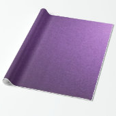 Papier Cadeau Violet Inspiré de Métallique Simple Élégant (Déroulé)
