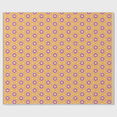 Papier Cadeau Violet jaune (Plat)