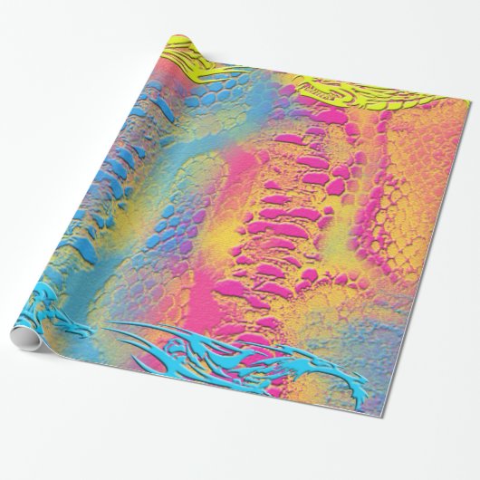 Papier Cadeau VIOLET LACE - numérique - art fractal - (Déroulé)
