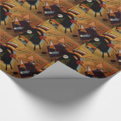 Papier Cadeau Violet noir Kandinsky (Coin)