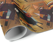 Papier Cadeau Violet noir Kandinsky (Coin rond)