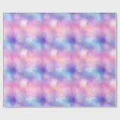Papier Cadeau Violet pastel, Bleu & Rose Abstrait (Plat)