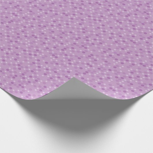 Papier Cadeau Violet Polka Dots (Coin)