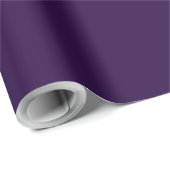 Papier Cadeau Violet profond minimaliste (Coin rond)