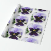 Papier Cadeau violet profond sur blanc (Déroulé)