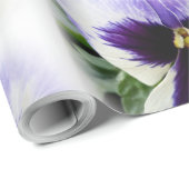 Papier Cadeau violet profond sur blanc (Coin rond)