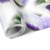 Papier Cadeau violet profond sur blanc (Coin rond)