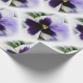 Papier Cadeau violet profond sur blanc (Coin)