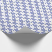 Papier Cadeau Violet Tulip & White Houndstooth Motif (Coin)